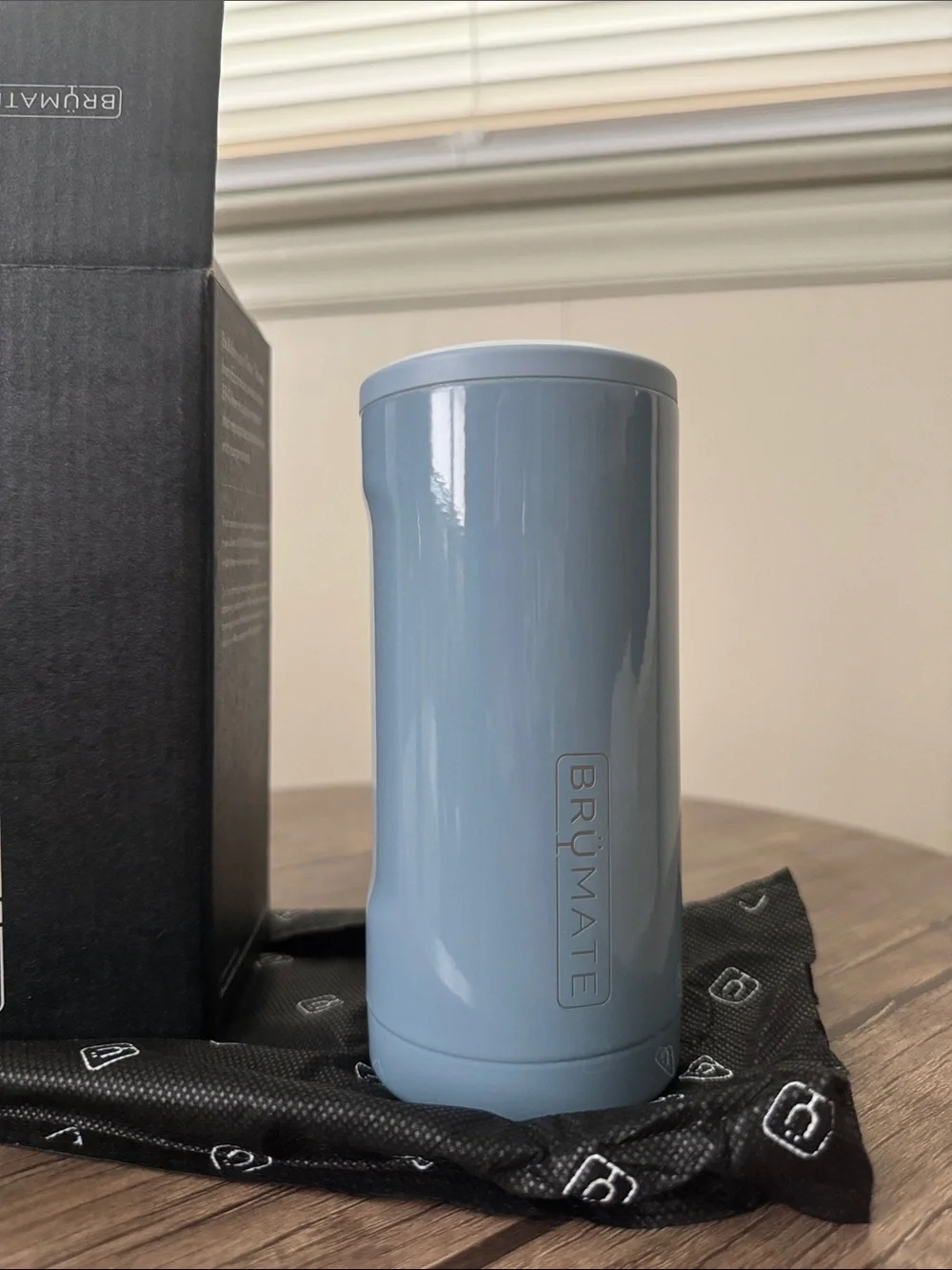 BruMate Hopsulator Slim Can Cooler - Denim Blue